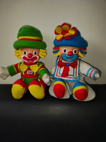 Kit com os dois Bonecos: Palhaços Patati e Patatá