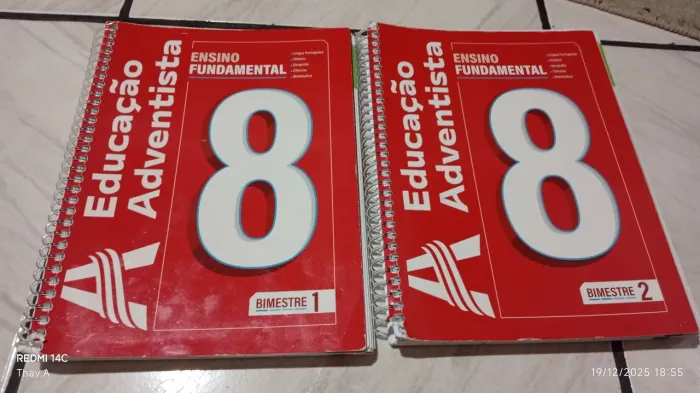 Kit de livros 8° ano adventista 