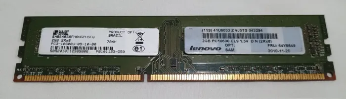 Memória Ram 2gb 2rx8 Smart Pc3-10600u