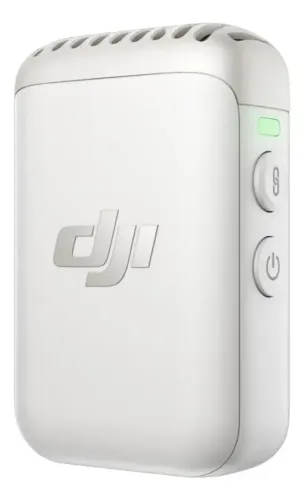 Microfone Transmissor Sem Fio Dji Mic 2 Transmitter Cor Branco