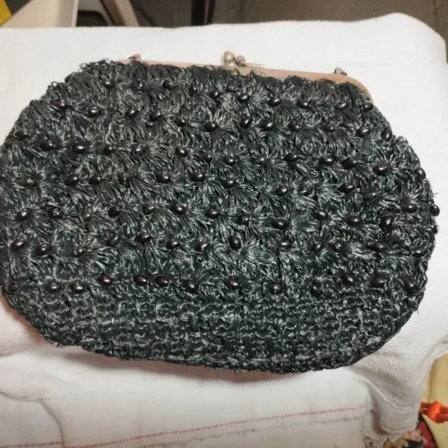 Bolsa Vintage década de 60 preta 