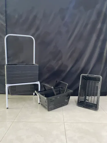 Cesto de mercado - preto 1 unidade 