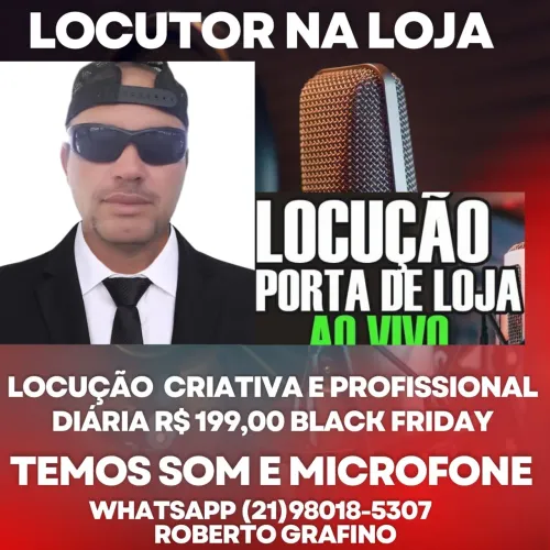 Locução porta de loja preço a conbinar