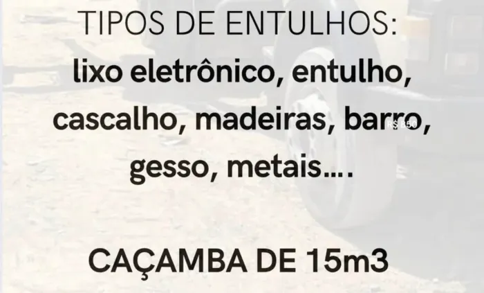 Retirada e descarte de entulho