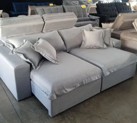 Sofá Retrátil e Reclinável 2.90cm no Linho, SOFISTICAÇÃO E CONFORTO
