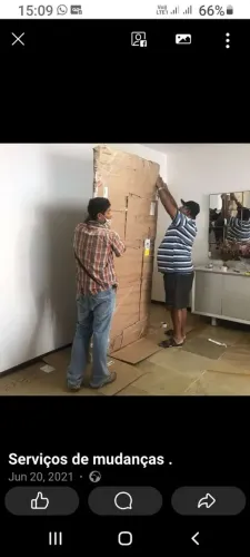 Ajudante(sou)Carga/Descarga; Mudança.