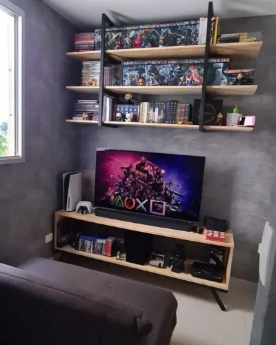 Home Theater Gamer Completo - Estilo e Organização!