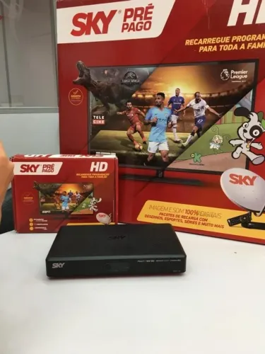 Kit Completo Antena Sky Nova + Aparelho | Instalação Rápida + Frete Grátis | R$229