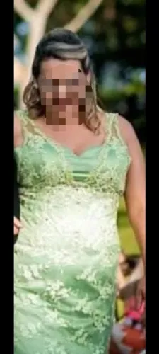 Vestido de festa usado 1x VERDE