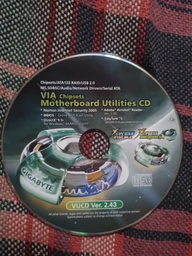 CD VIA Chipsets Motherboard Utilities VUCD Ver. 2.43 Original