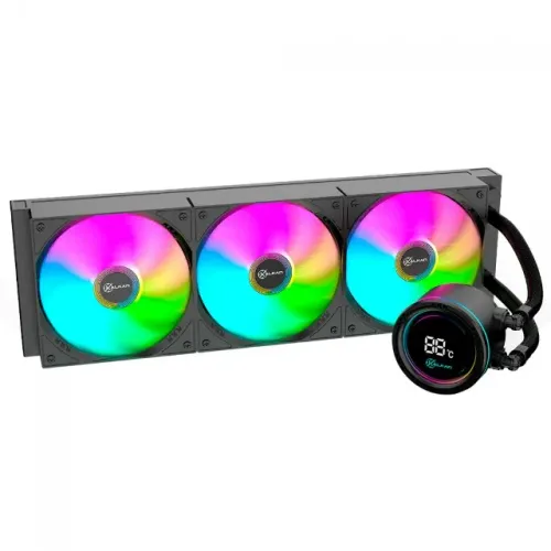 Water Cooler Kalkan Alpha 360mm Led ARGB Com Display Intel/AMD - WZetta
