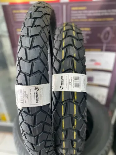 Par 120/80/18 e 90/90/21 marca MAGGION (instalação grátis)