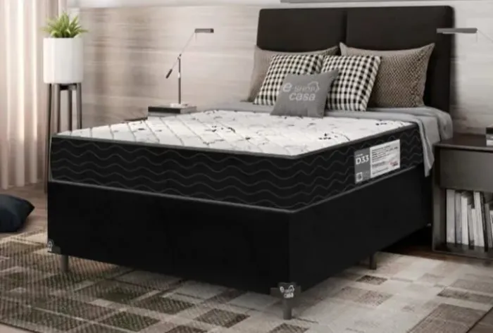 Cama Box Casal Conforto e Design Moderno
