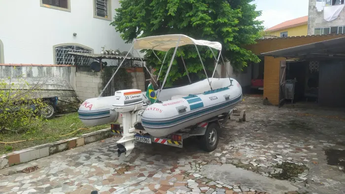 Bote Inflável flexboat sr15 com Motor 35 Johnson