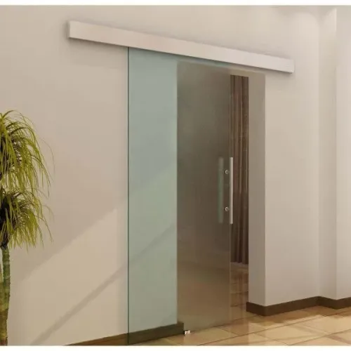 Porta 254x120 em Vidro 10mm de correr