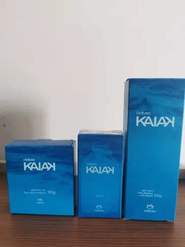 Kit Kaiak Natura - Sabonete + Gel Para Barbear e Pós Barba