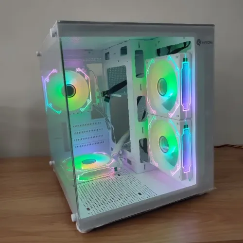 Gabinete Gamer 4 Fans RGB Hayom Branco