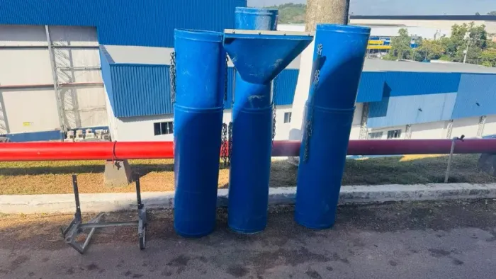 Locação de Tubos para Escoamento de Entulho
