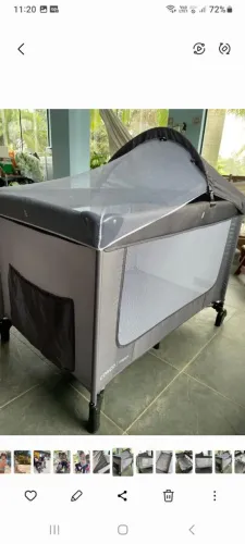 Berço Portátil Cosco Happy com Toldo