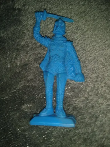 Soldado de brinquedo vintage azul