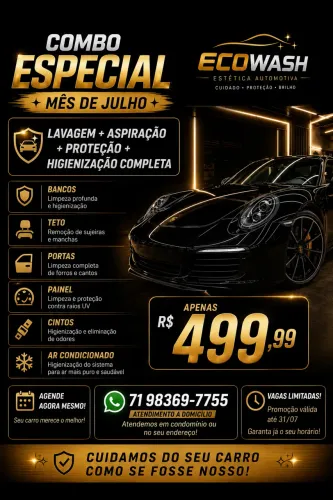 Polimento + proteção a Domicílio 