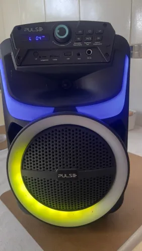 Caixa de Som Amplificada - Karaokê - Pulse Burst - 250W RMS Bluetooth LED RGB Bivolt