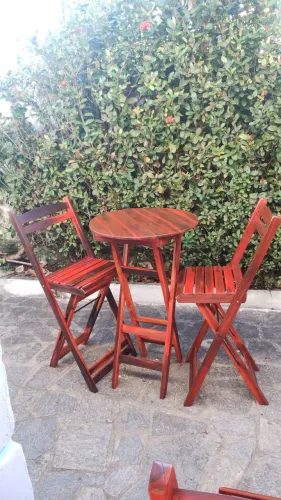 Conjunto bistrô dobrável 