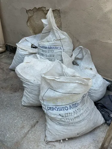 Sacos de brita ensacadas