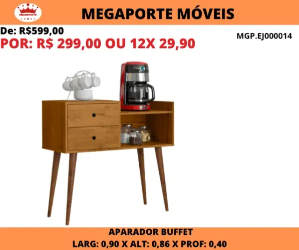 APARADOR BUFFET RETRÔ