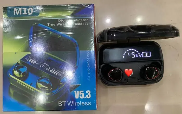 FONE M10 - Fone sem fio bluetooth com display digital.