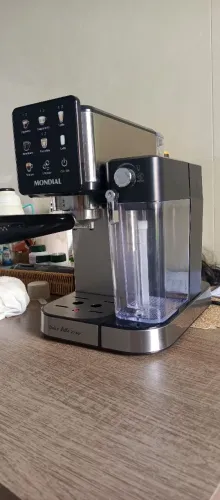 Cafeteira Espresso, MONDIAL, Automática Dolce Latte 20 bar, Preto/Inox 1250W, 220v