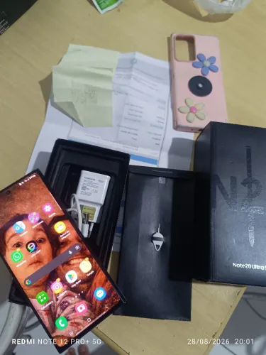 Galaxy note 20 ultra 256gb 12 ram tem nota e tudo