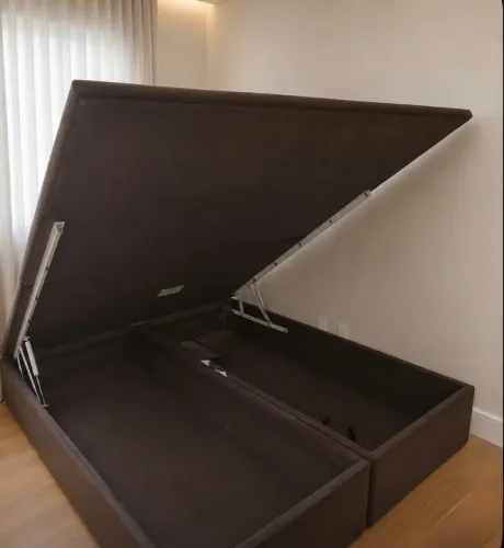 Cama box baú bipartido casal, Ortobom