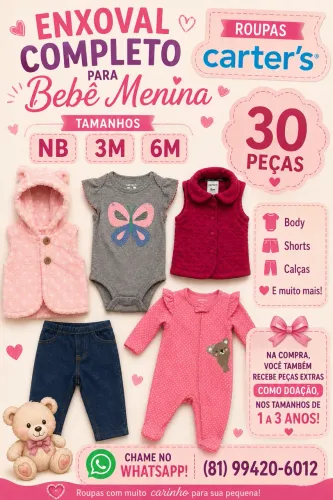 Enxoval Bebê Menina - Carter?s