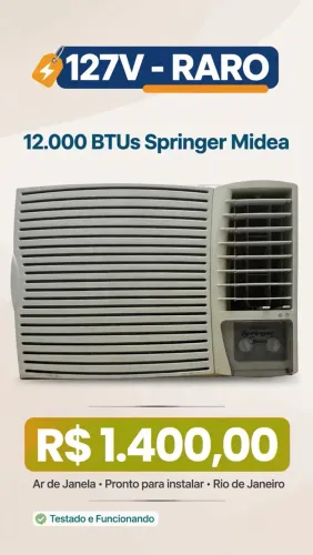 Vendo Ar Condiciona janela midea 12000btus