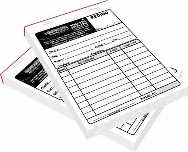 talões recibos, bloco de notas, receituários, rifas digital e etc. personalizado