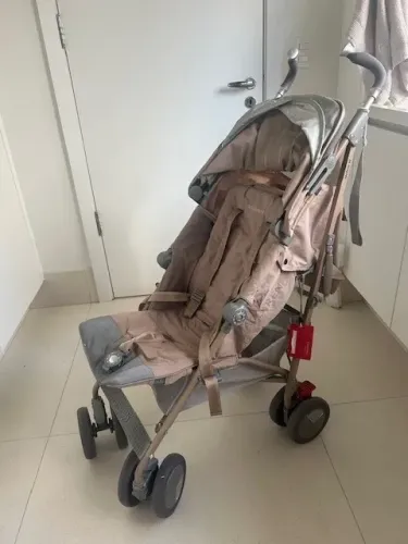Carrinho de Bebê Mclaren Bege - Modelo techno XT 