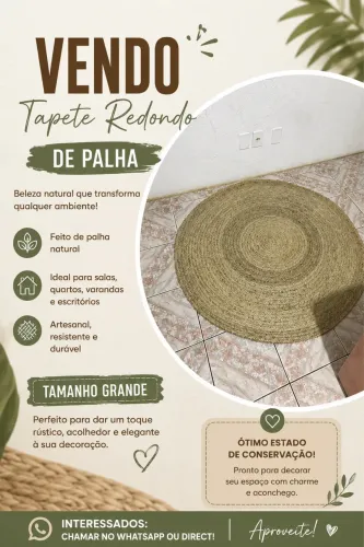 Tapete de palha 
