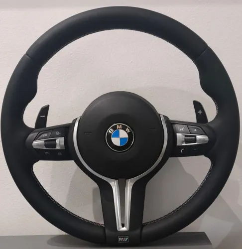 Volante BMW M Performance EM ALL BLACK- compatível com BMW série 1 2 3 M2 M3 M4 320i m235i