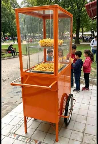 Carrinho de batata frita