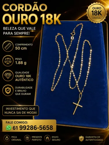 Cordão de ouro 18k