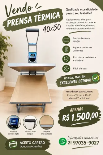 Prensa térmica 40x50