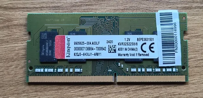 Memória 8gb DDR4 3200mhz Kingston Notebook