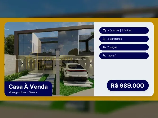 Residencial Yahoo  Duplex Alto Padrão com 3 suítes  Serra/ES