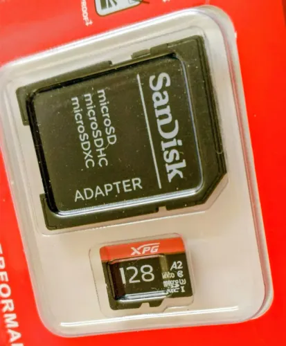 Cartão De Memória micro SD 128GB XPG V3 classe 10 SanDisk | 200MB/s de velocidade