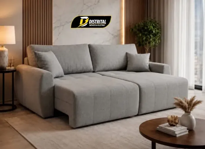 Sofá Cama Retrátil Rubi 2,10m Promoção