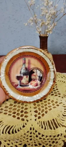 Prato Decorativo Porcelana Schmidt Diceart Lê Delice Pintado a Mão Impecável