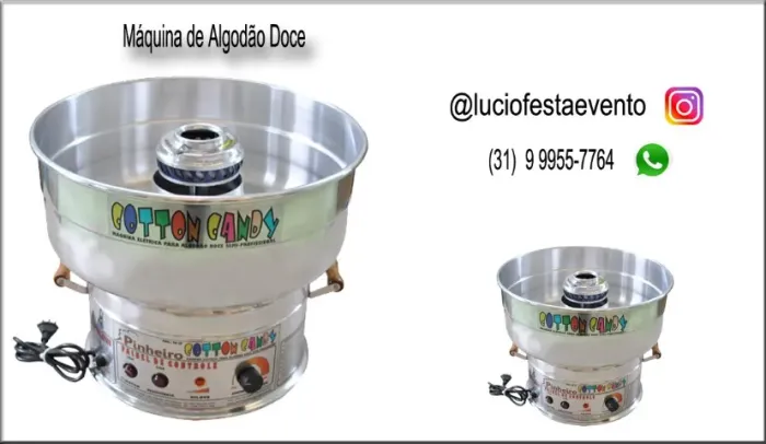 Locação de Máquina de Algodão Doce