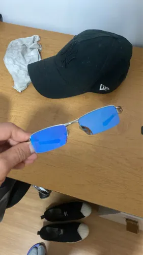 Óculos de Sol Oakley Original Lente Espelhada Azul