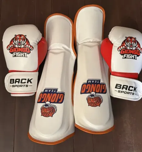 Kit Muay Thai Completo - Luvas + Caneleiras em Ótimo Estado